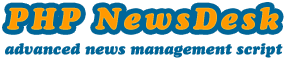 PHP NewsDesk logo PHP NewsDesk - Advanced News Management Script